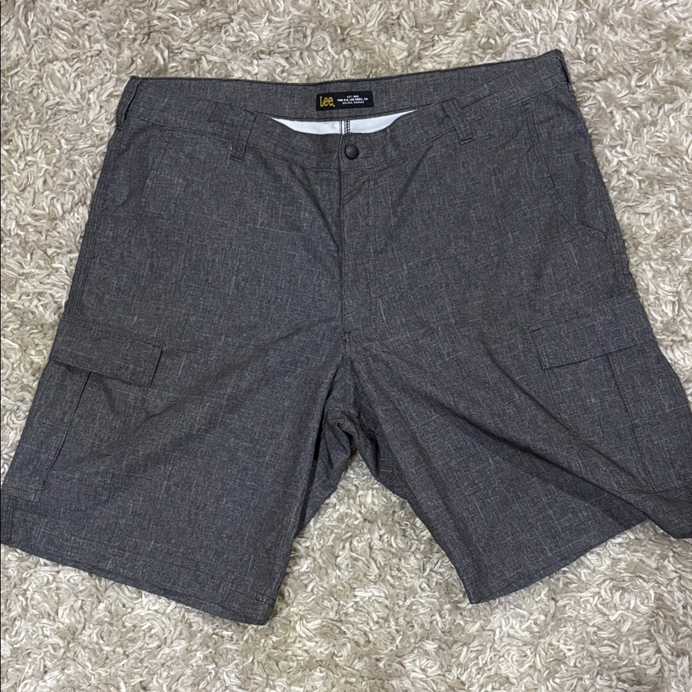 Lee Men's Charcoal Cargo Shorts